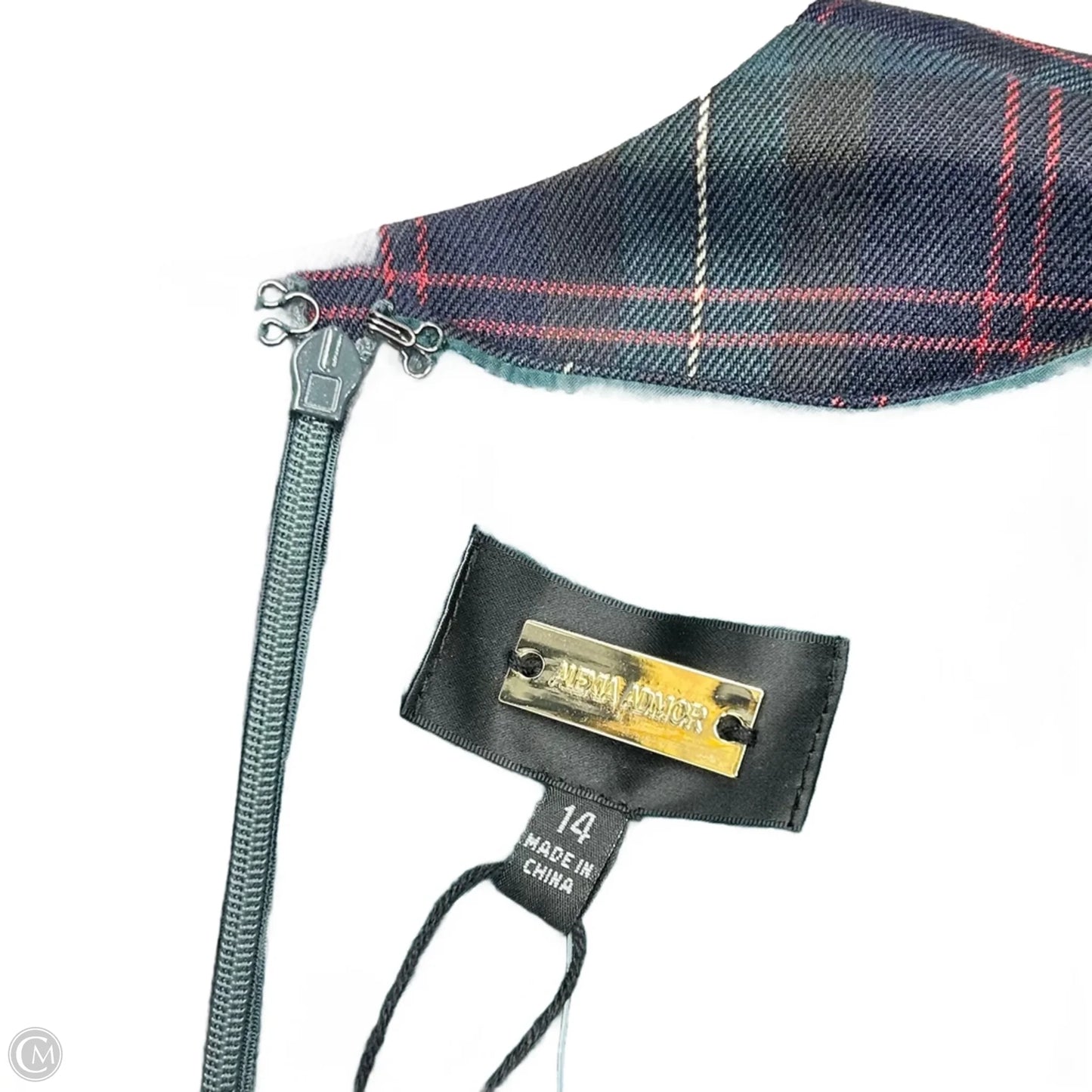 Dress Party Short By Alexia Admor In Plaid Pattern, Size: Xl