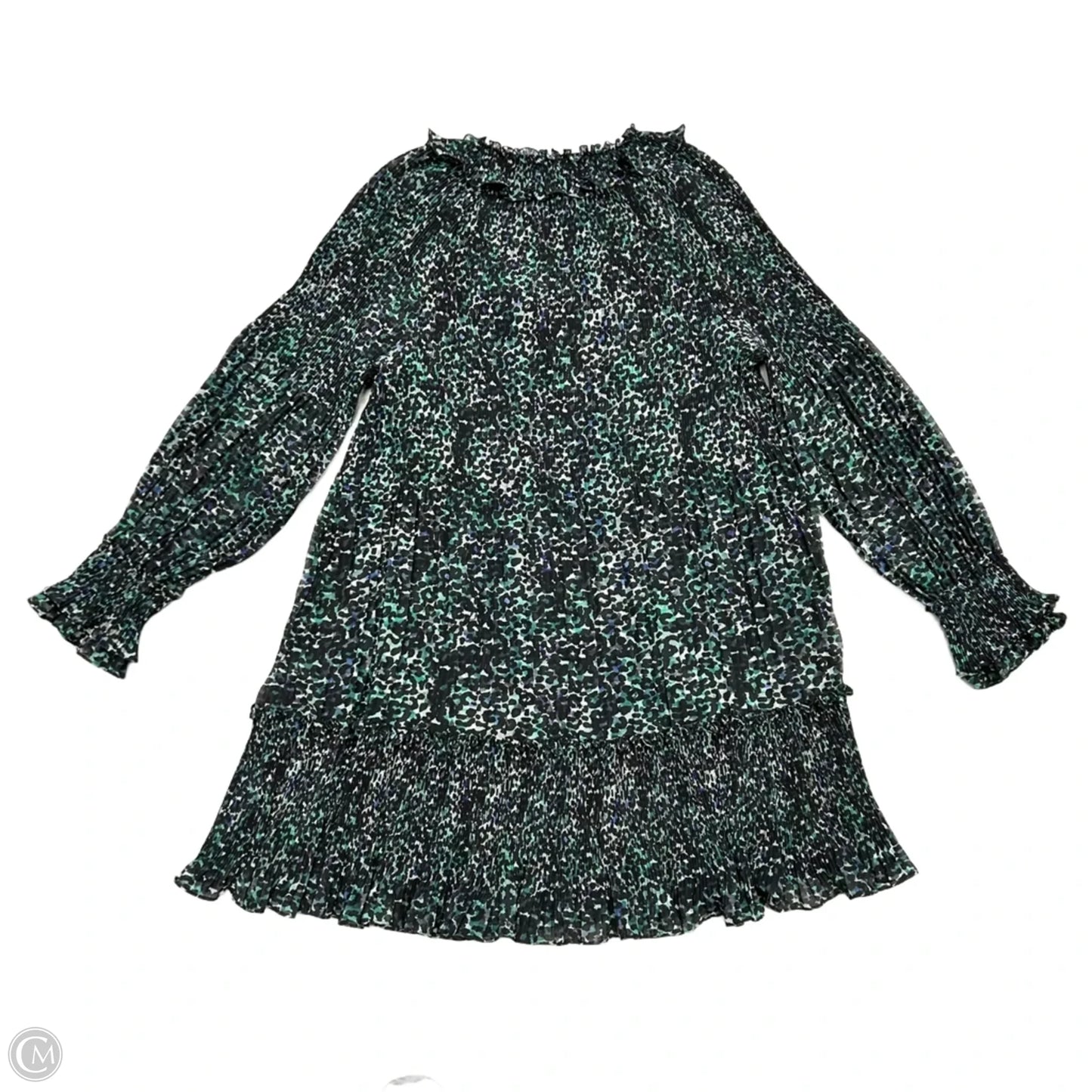 Dress Casual Short By Ungaro In Black & Green, Size: Xxl