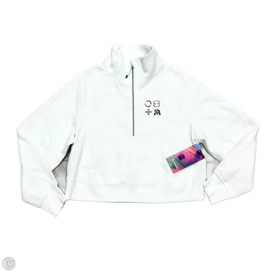 Athletic Sweatshirt Collar By Lululemon In White, Size: M