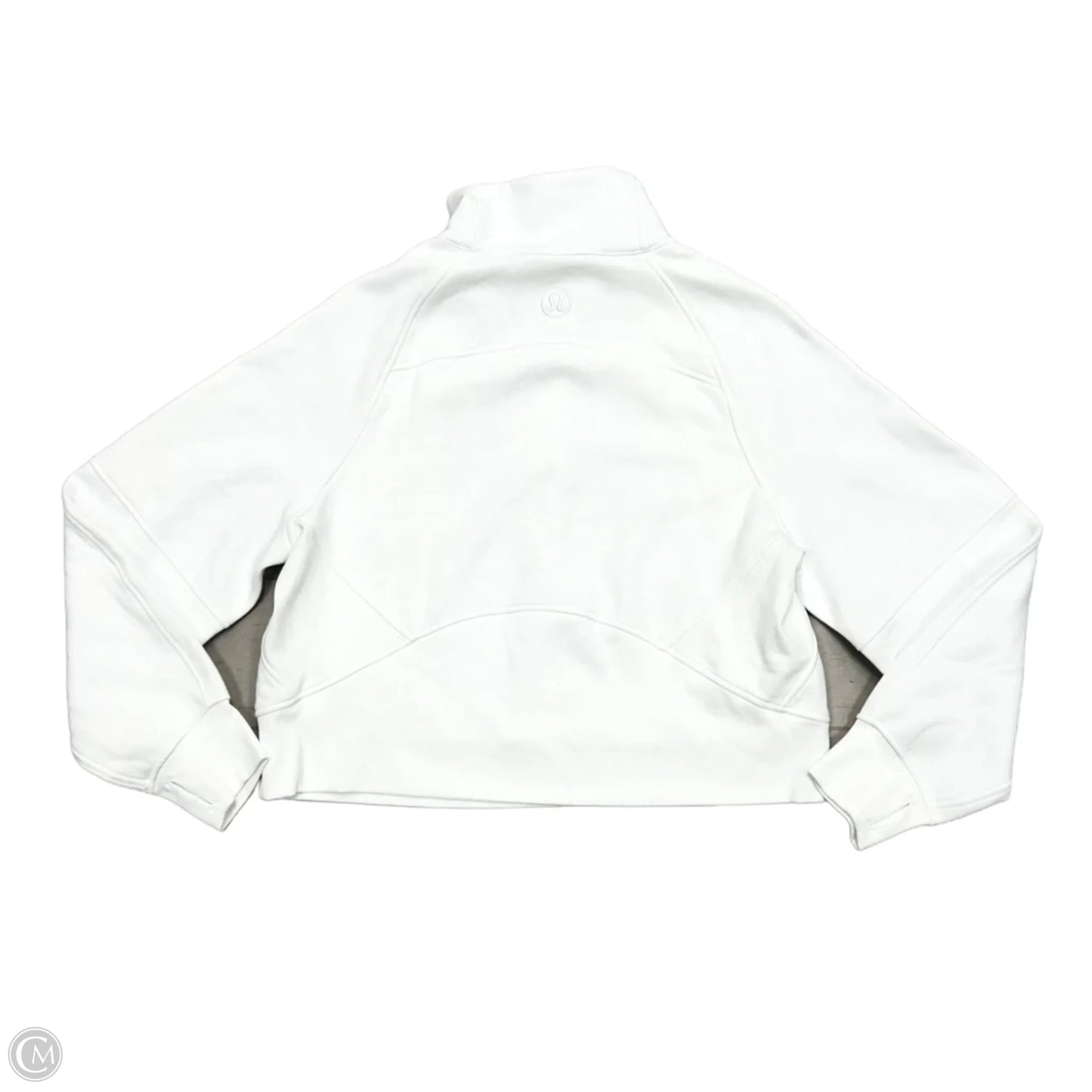 Athletic Sweatshirt Collar By Lululemon In White, Size: M