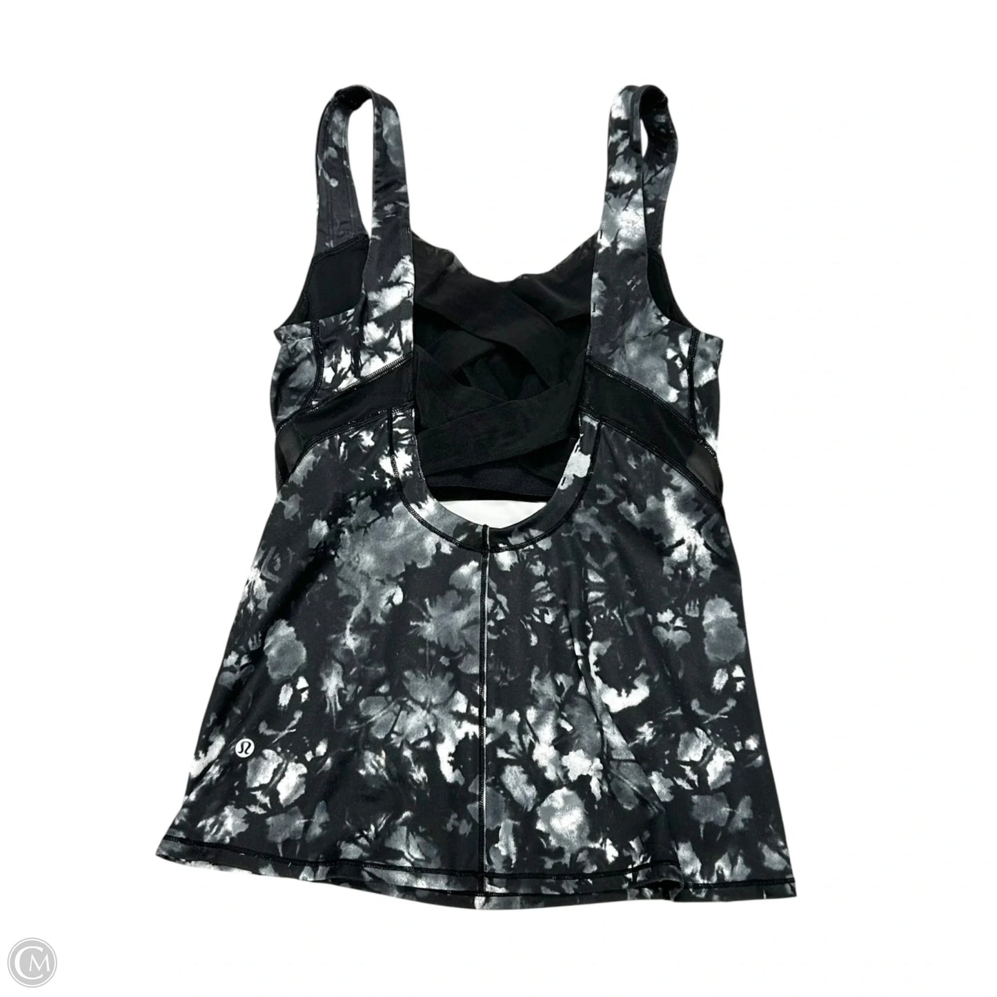 Athletic Tank Top By Lululemon In Black & Grey, Size: S