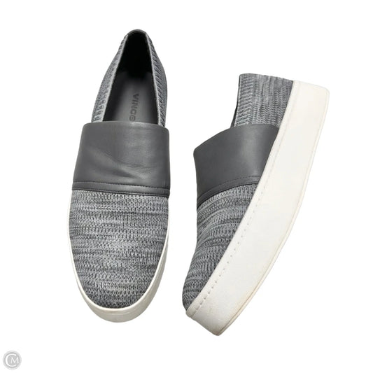 Shoes Sneakers Platform By Vince In Grey & White, Size: 9