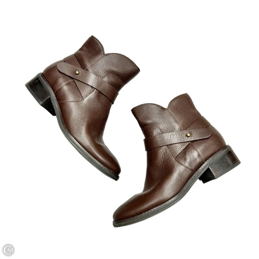 Boots Ankle Flats By Cole-haan In Brown, Size: 5