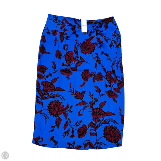 Skirt Midi By Ann Taylor In Blue & Purple, Size: 8