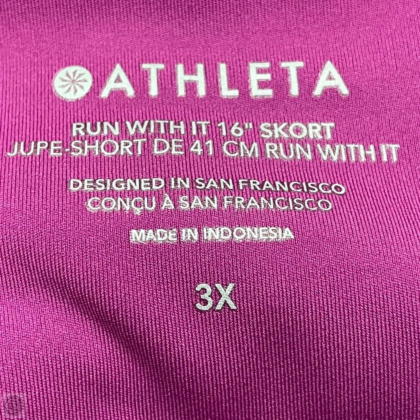 Athletic Skirt By Athleta In Purple, Size: 3x