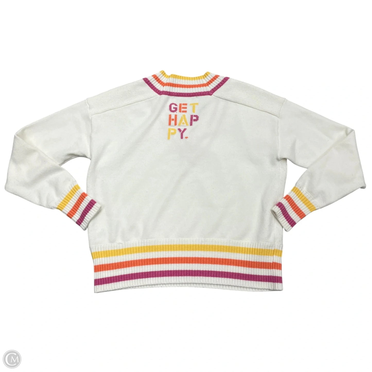 Sweater By Kerri Rosenthal In Pink & White, Size: Xs