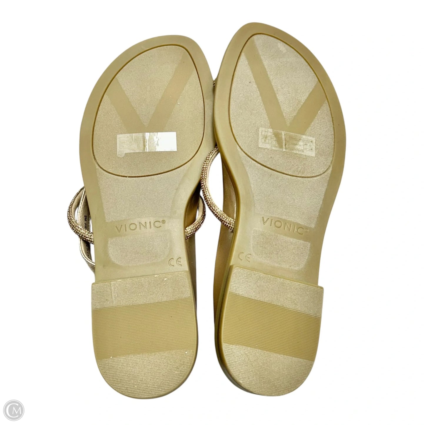 Sandals Flats By Vionic In Gold, Size: 9