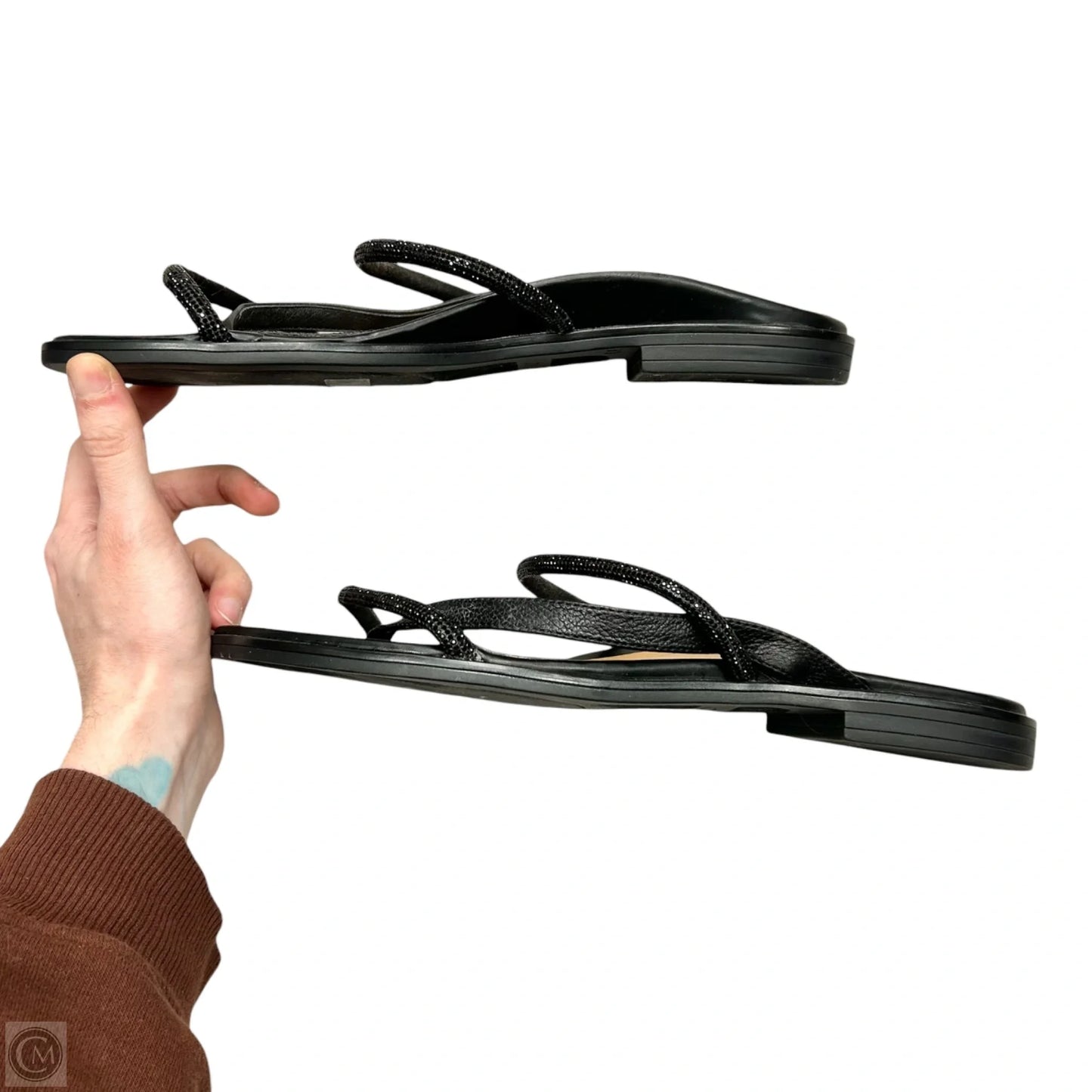 Sandals Flats By Vionic In Black, Size: 9.5