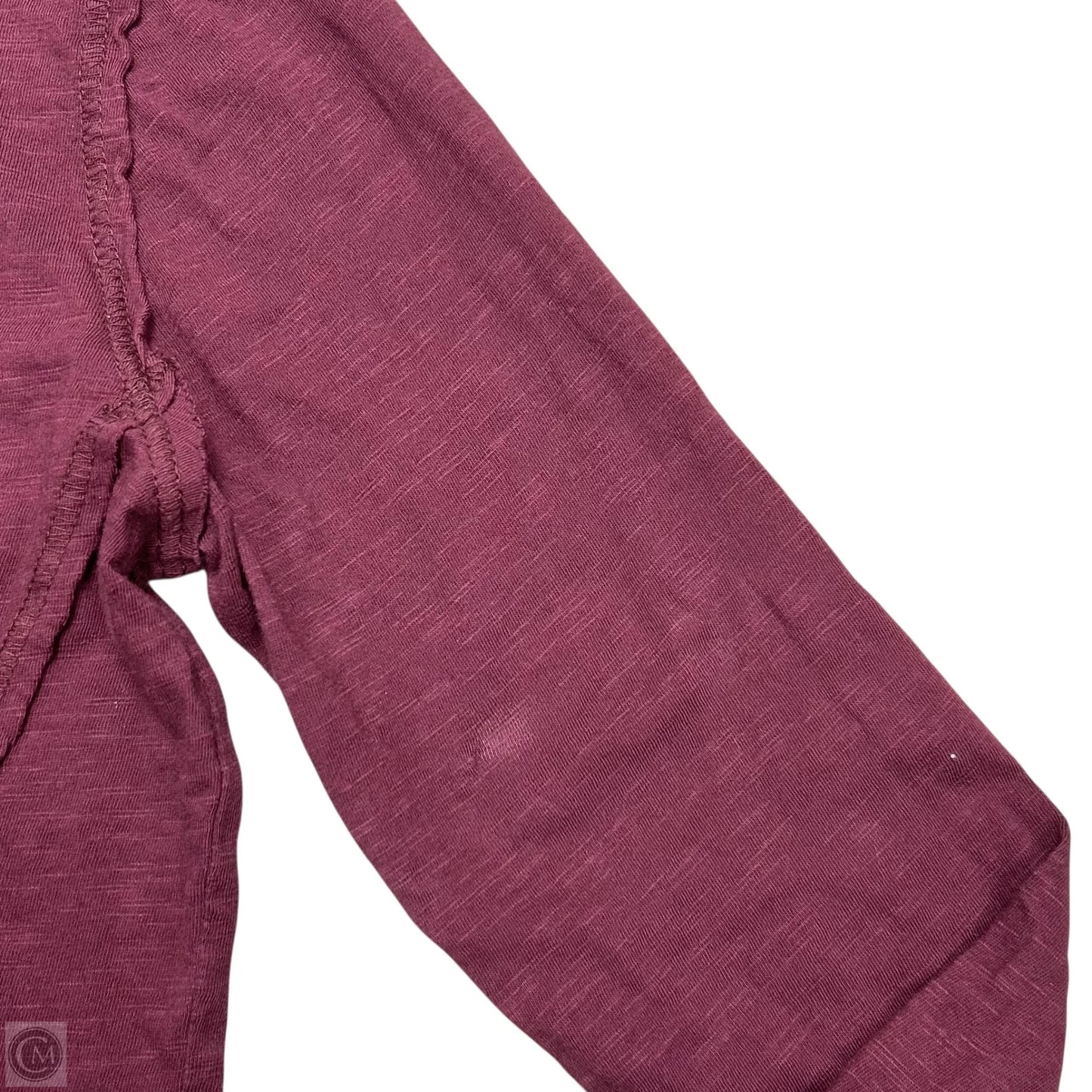 Top Long Sleeve Basic By Pilcro In Maroon, Size: M