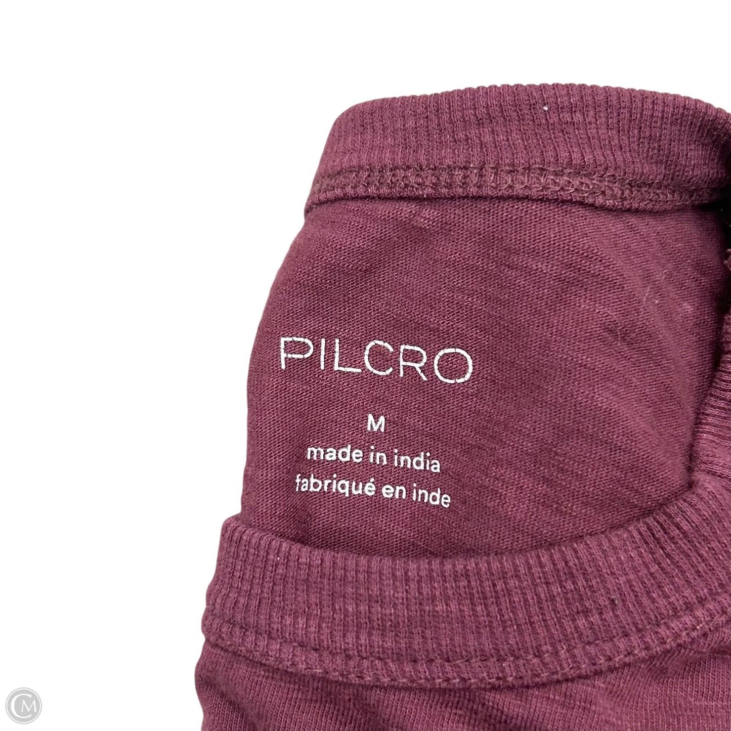 Top Long Sleeve Basic By Pilcro In Maroon, Size: M
