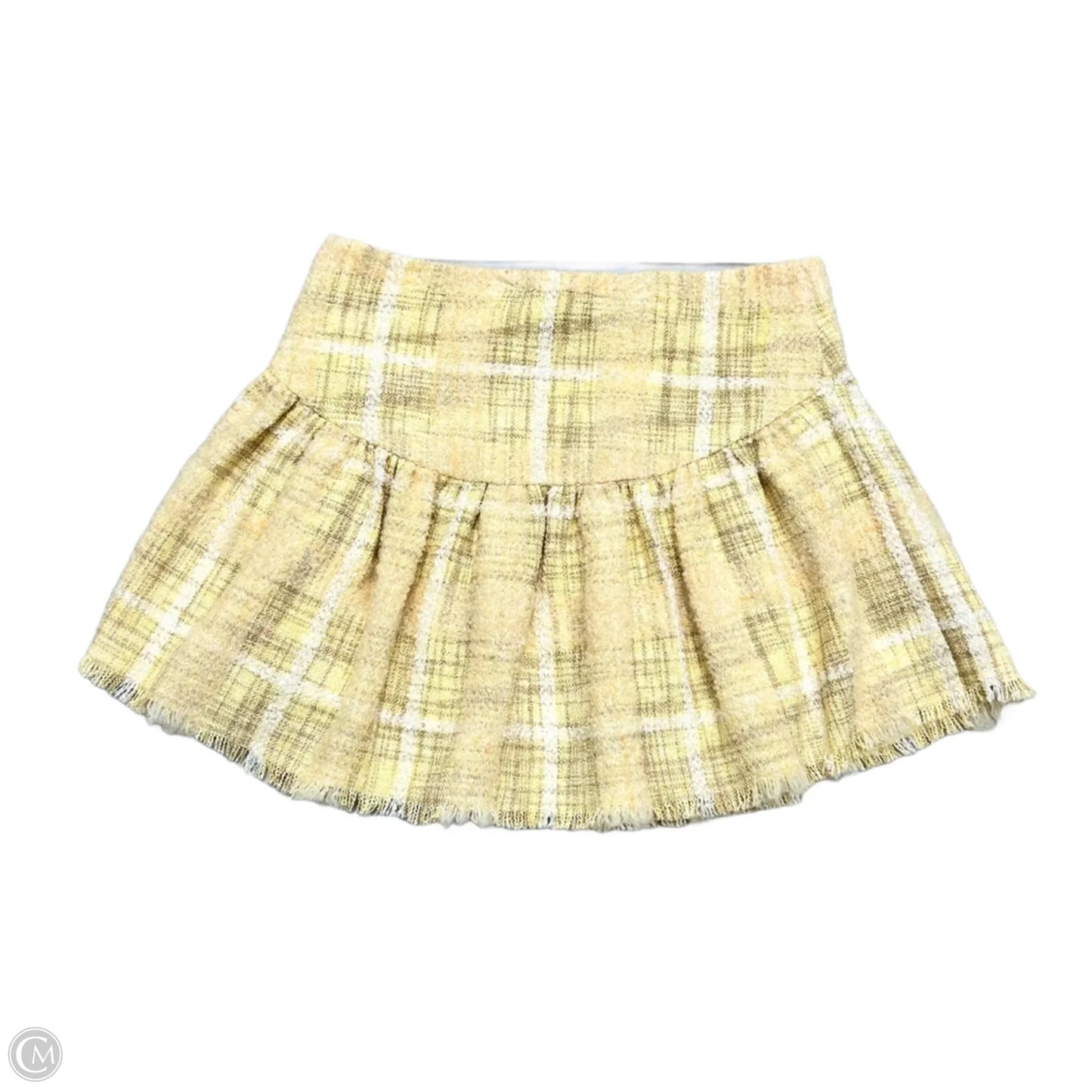 Skirt Mini & Short By Loveshackfancy In White & Yellow, Size: 12