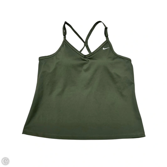 Athletic Tank Top By Nike Apparel In Green, Size: L