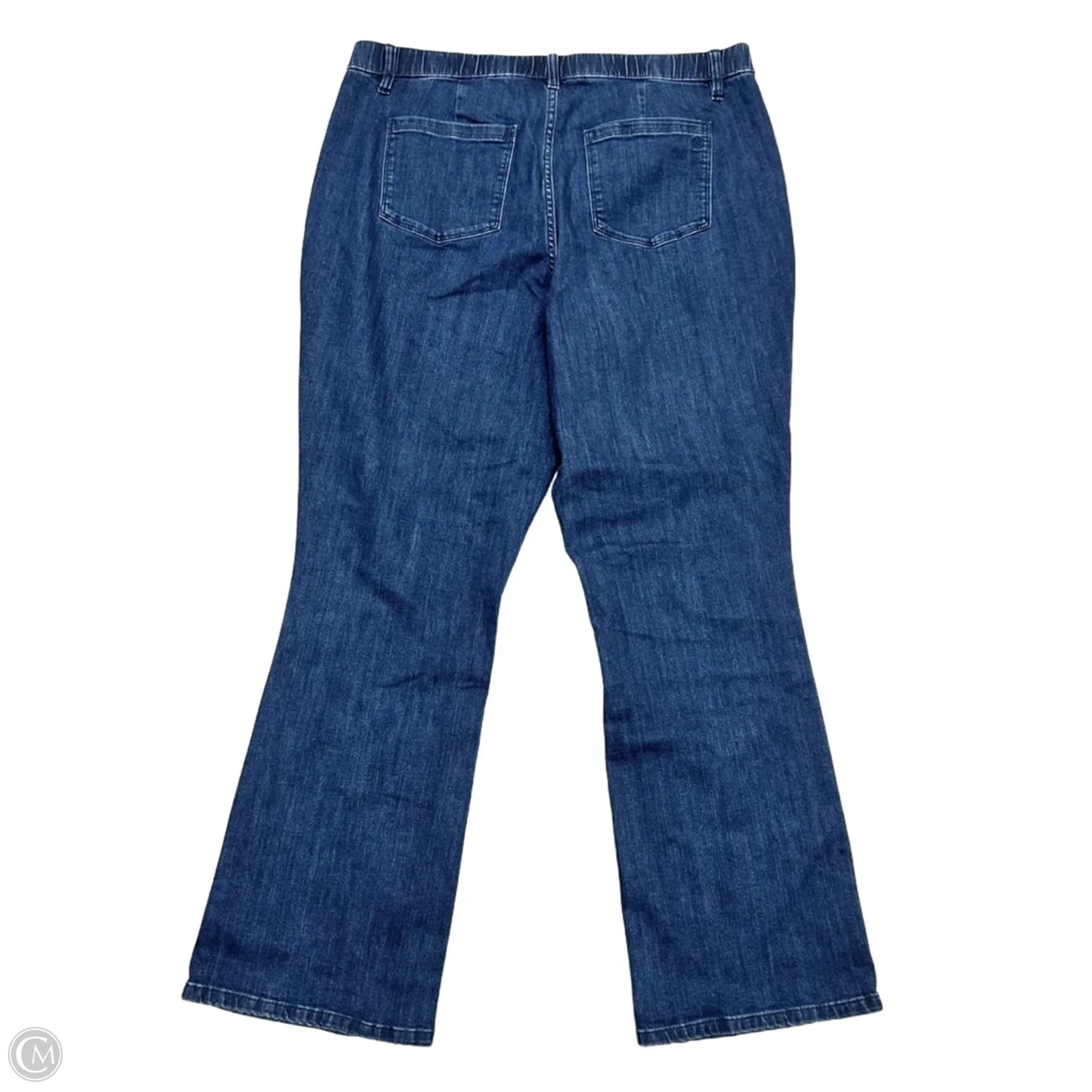 Jeans Boot Cut By Susan Graver In Blue Denim, Size: 18