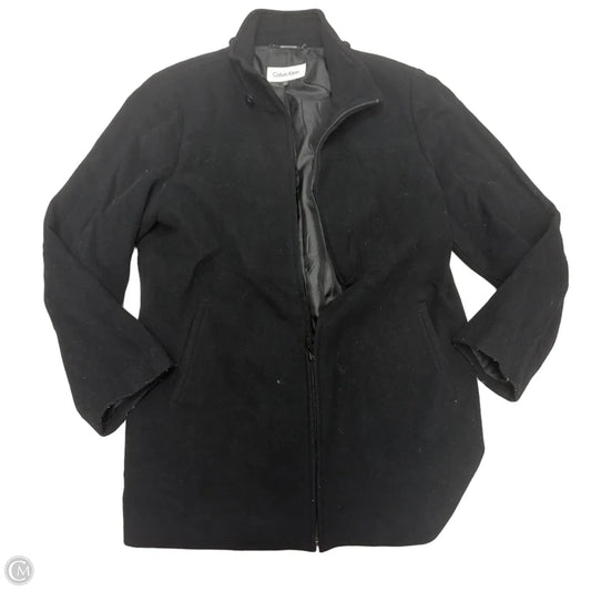 Coat Peacoat By Calvin Klein In Black, Size: L