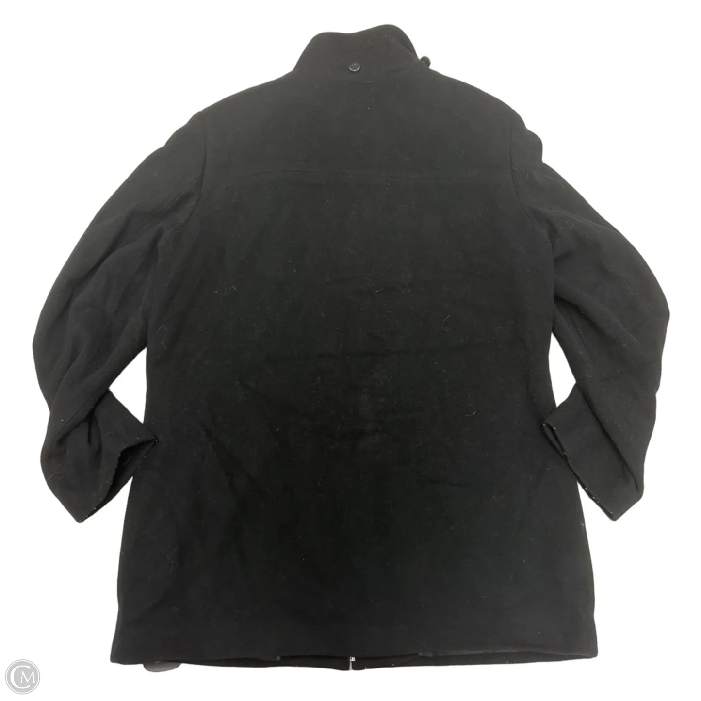 Coat Peacoat By Calvin Klein In Black, Size: L