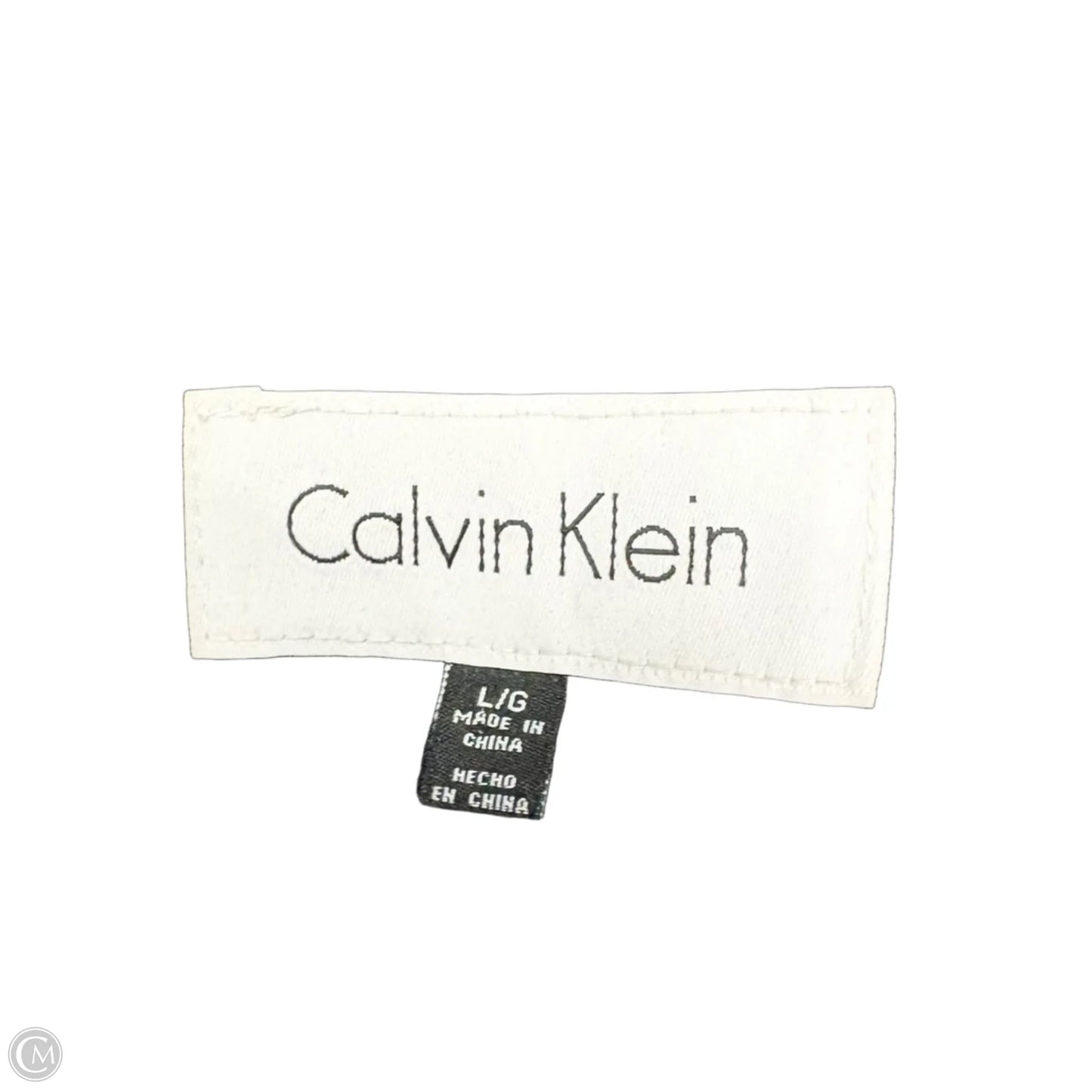 Coat Peacoat By Calvin Klein In Black, Size: L