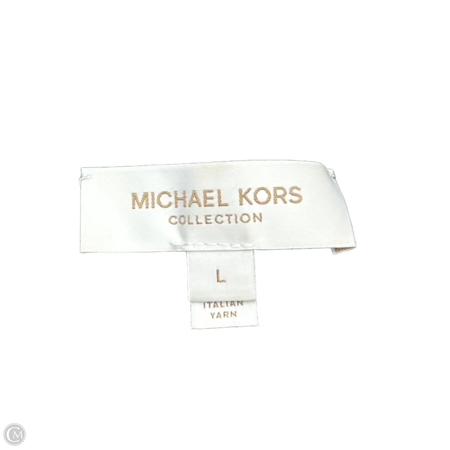 Top Short Sleeve Designer By Michael Kors Collection In Black Denim, Size: L