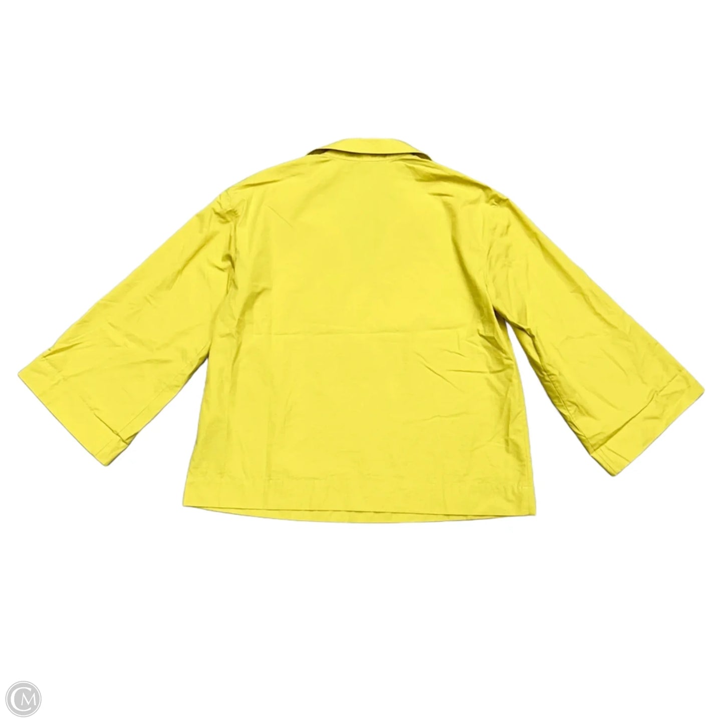 Top Long Sleeve Designer By Lafayette 148 In Yellow, Size: S