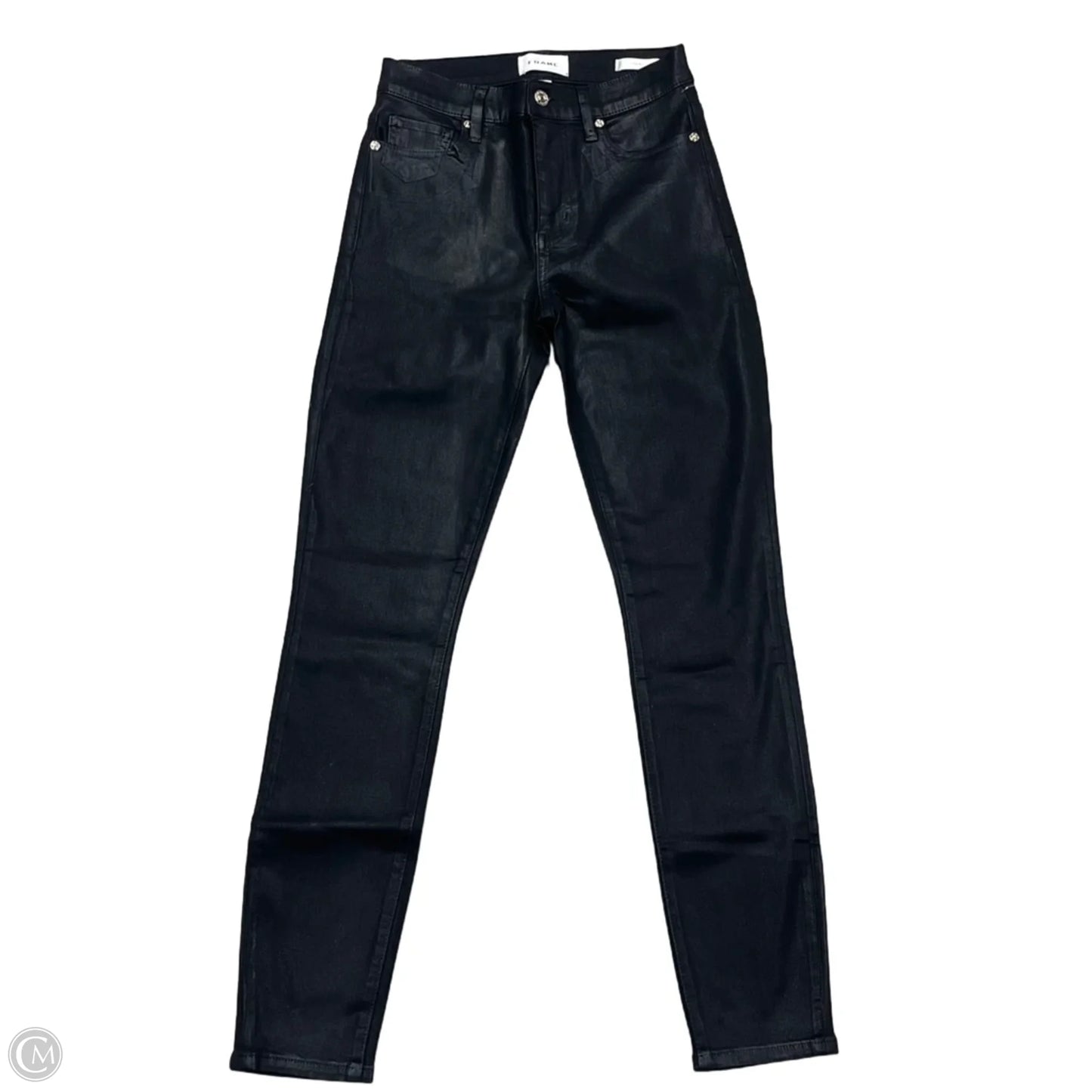Jeans Skinny By Frame In Black, Size: 0