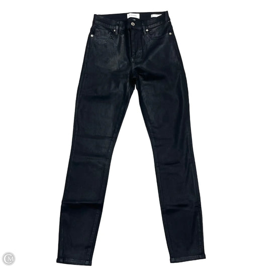 Jeans Skinny By Frame In Black, Size: 0