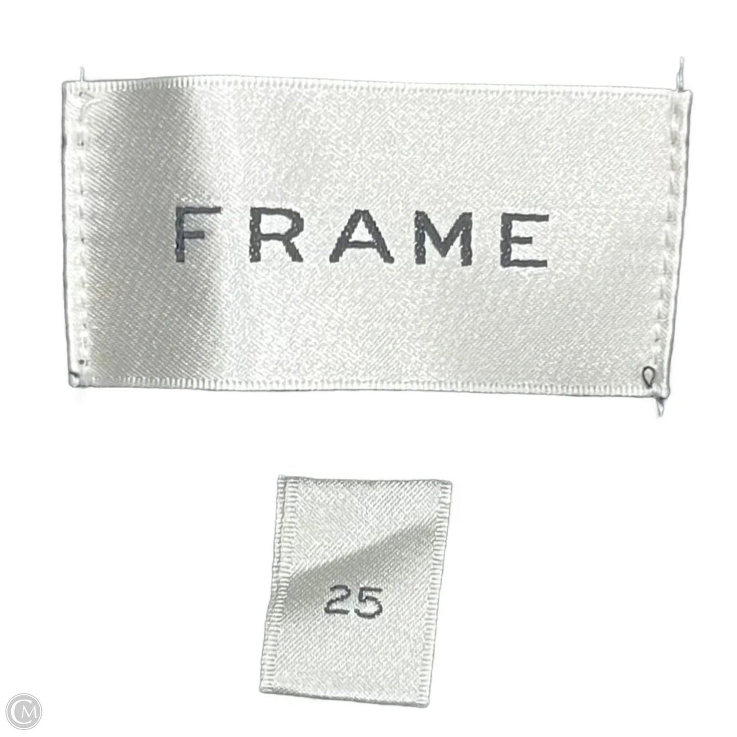 Jeans Skinny By Frame In Black, Size: 0