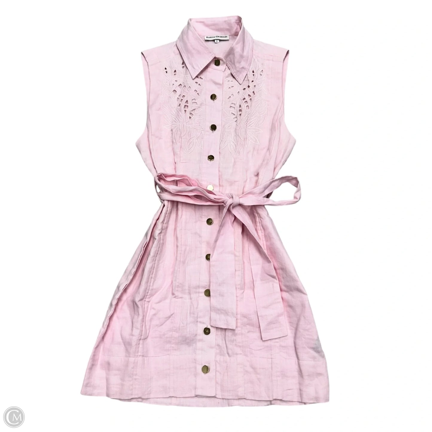 Dress Casual Short By Karina Grimaldi In Pink, Size: S