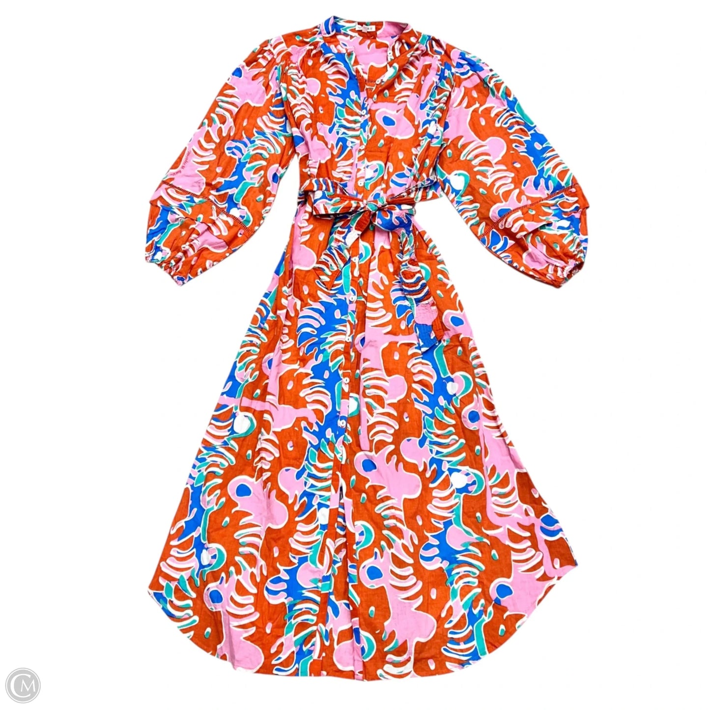Dress Casual Maxi By Poupette St Barth In Pink & Orange, Size: S