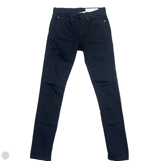 Jeans Skinny By Rag And Bone In Black, Size: 0