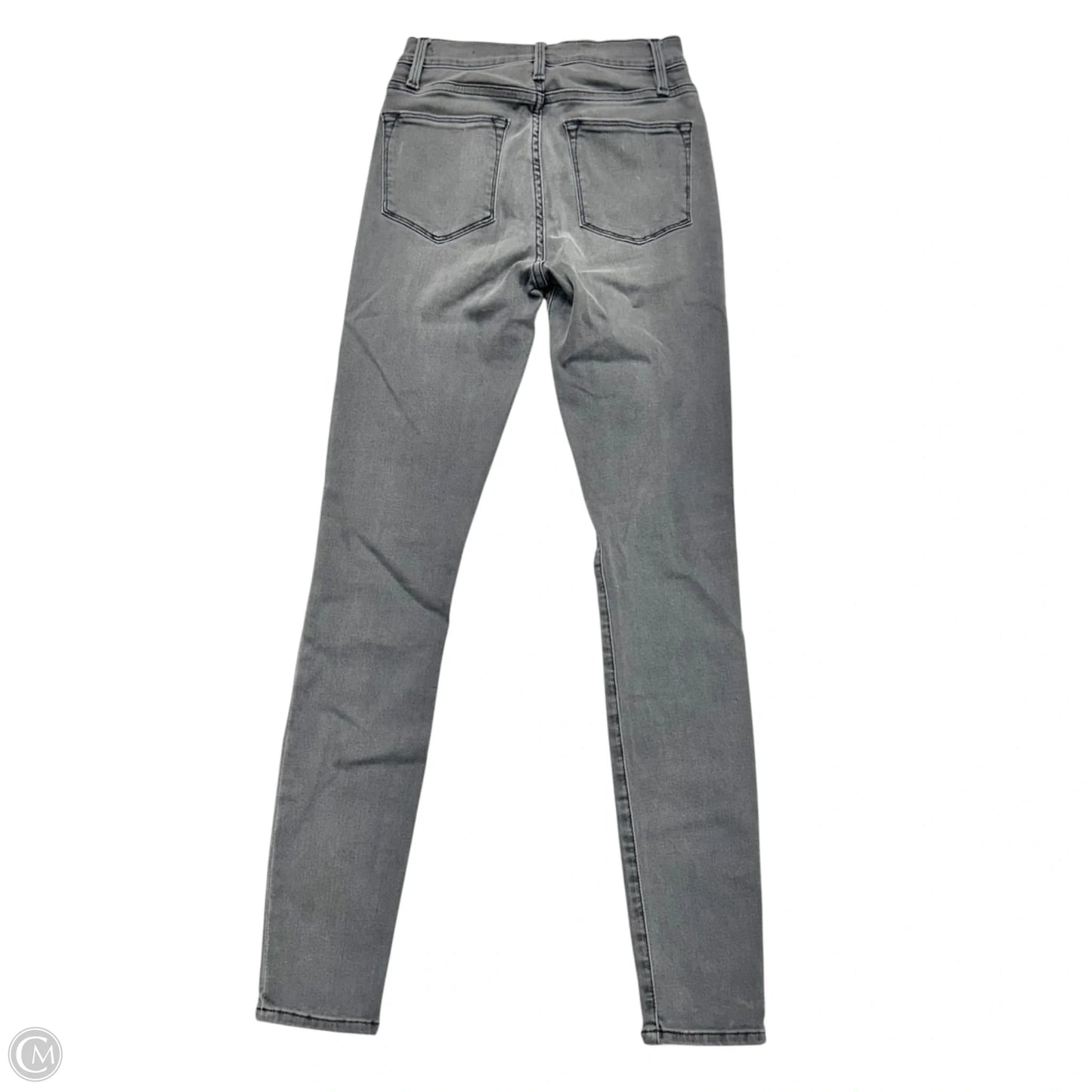 Jeans Skinny By Frame In Grey Denim, Size: 0
