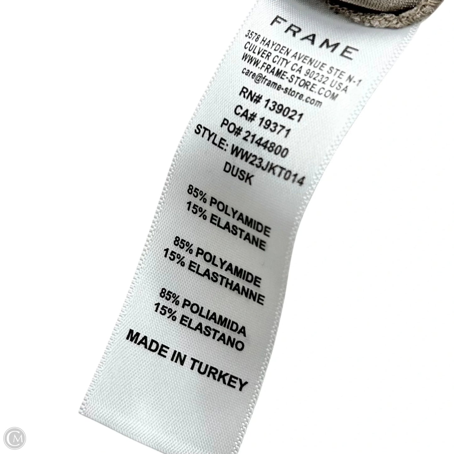 Top Long Sleeve By Frame In Grey, Size: L