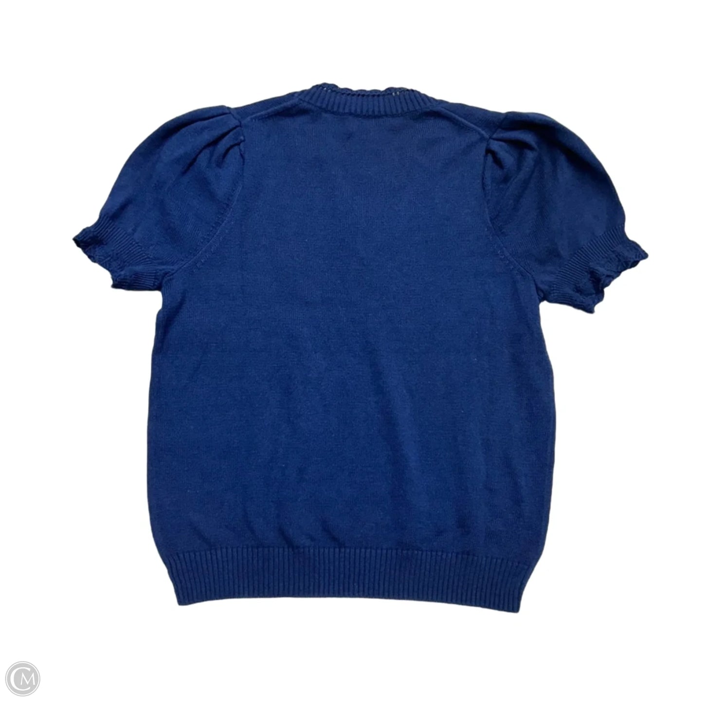 Top Short Sleeve By Cartolina In Navy, Size: S