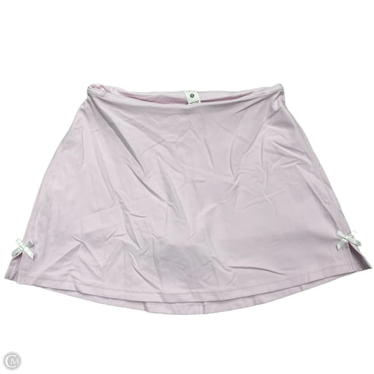 Athletic Skirt By Lululemon In Pink, Size: S