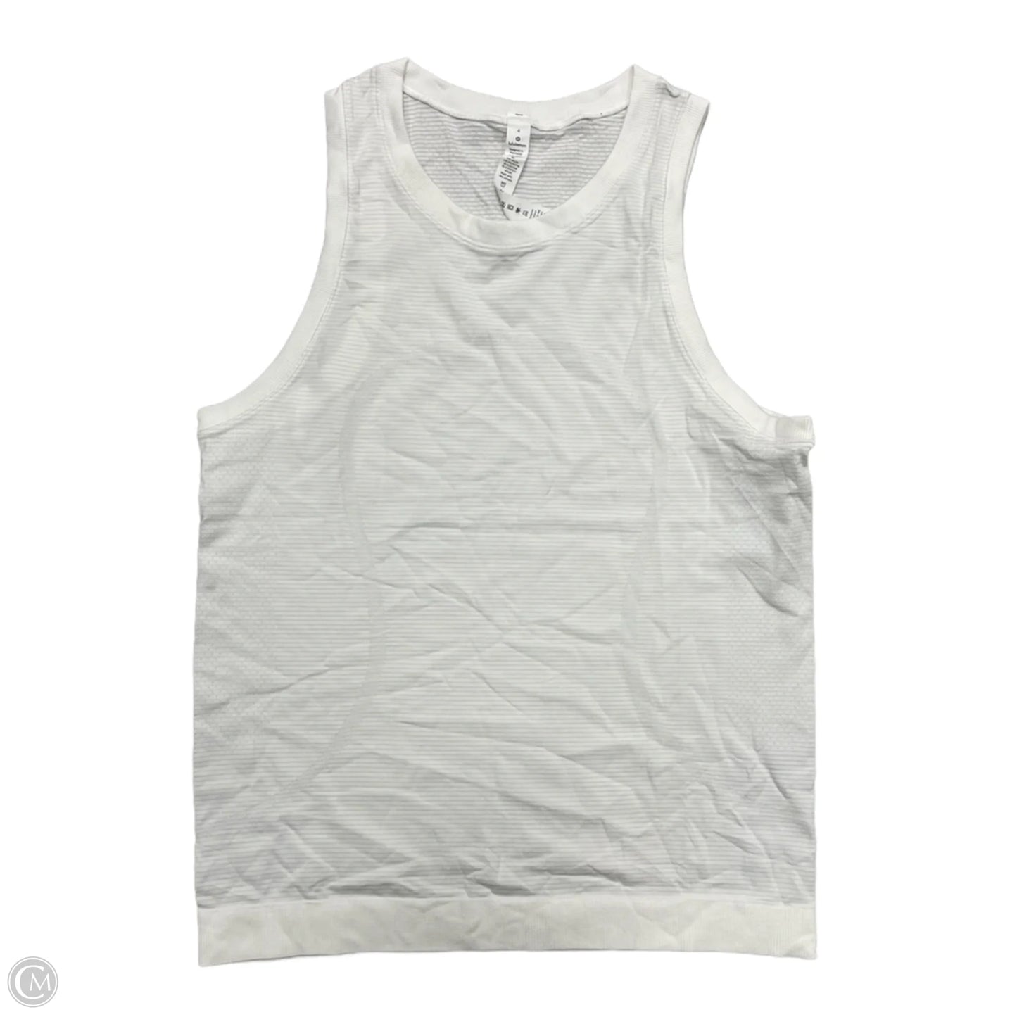 Athletic Tank Top By Lululemon In White, Size: S