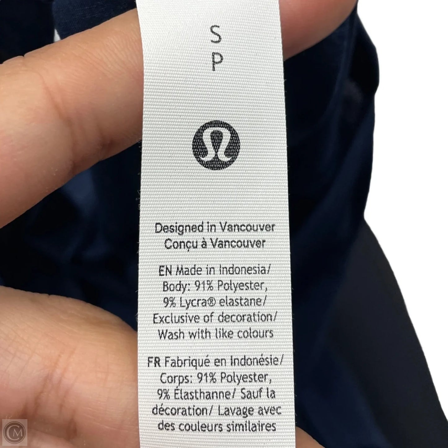 Athletic Tank Top By Lululemon In Navy, Size: S