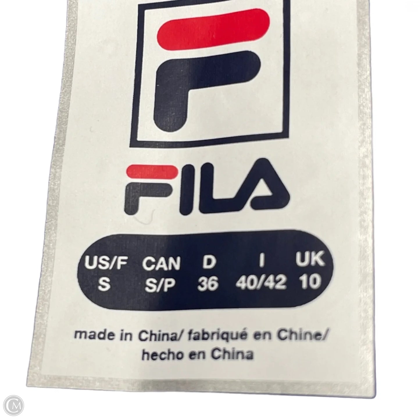 Athletic Tank Top By Fila In Blue & Green, Size: S