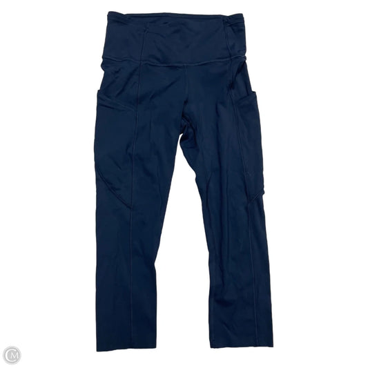 Athletic Leggings Capris By Lululemon In Navy, Size: S