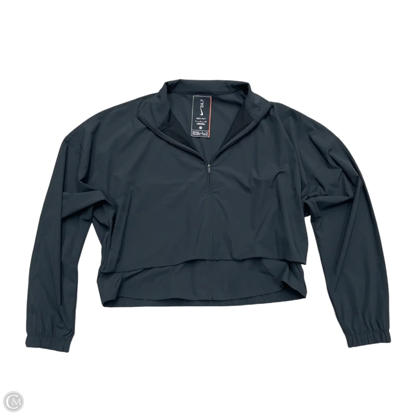 Athletic Jacket By Nike Apparel In Black, Size: S