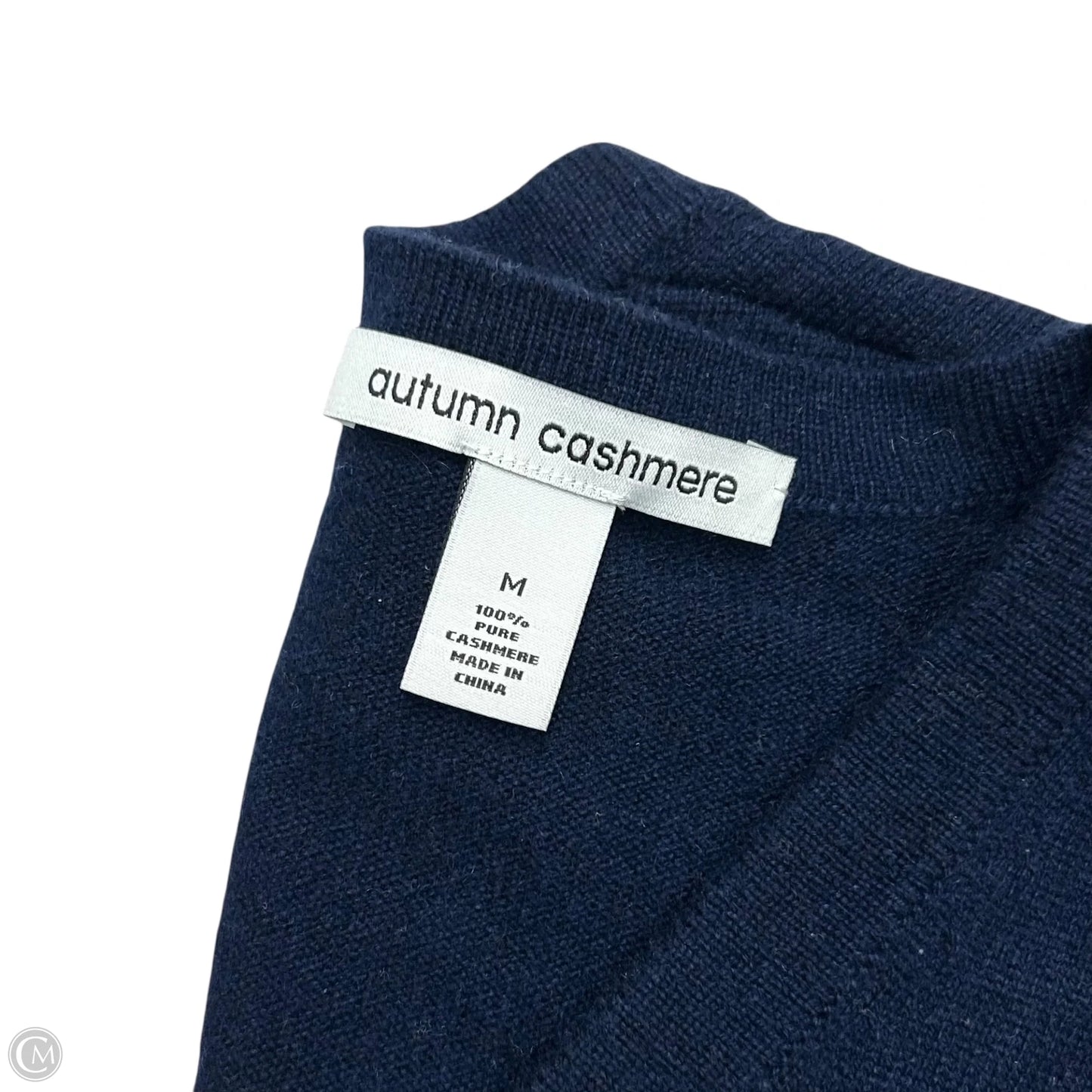 Sweater Cardigan Cashmere By Autumn Cashmere In Navy, Size: M