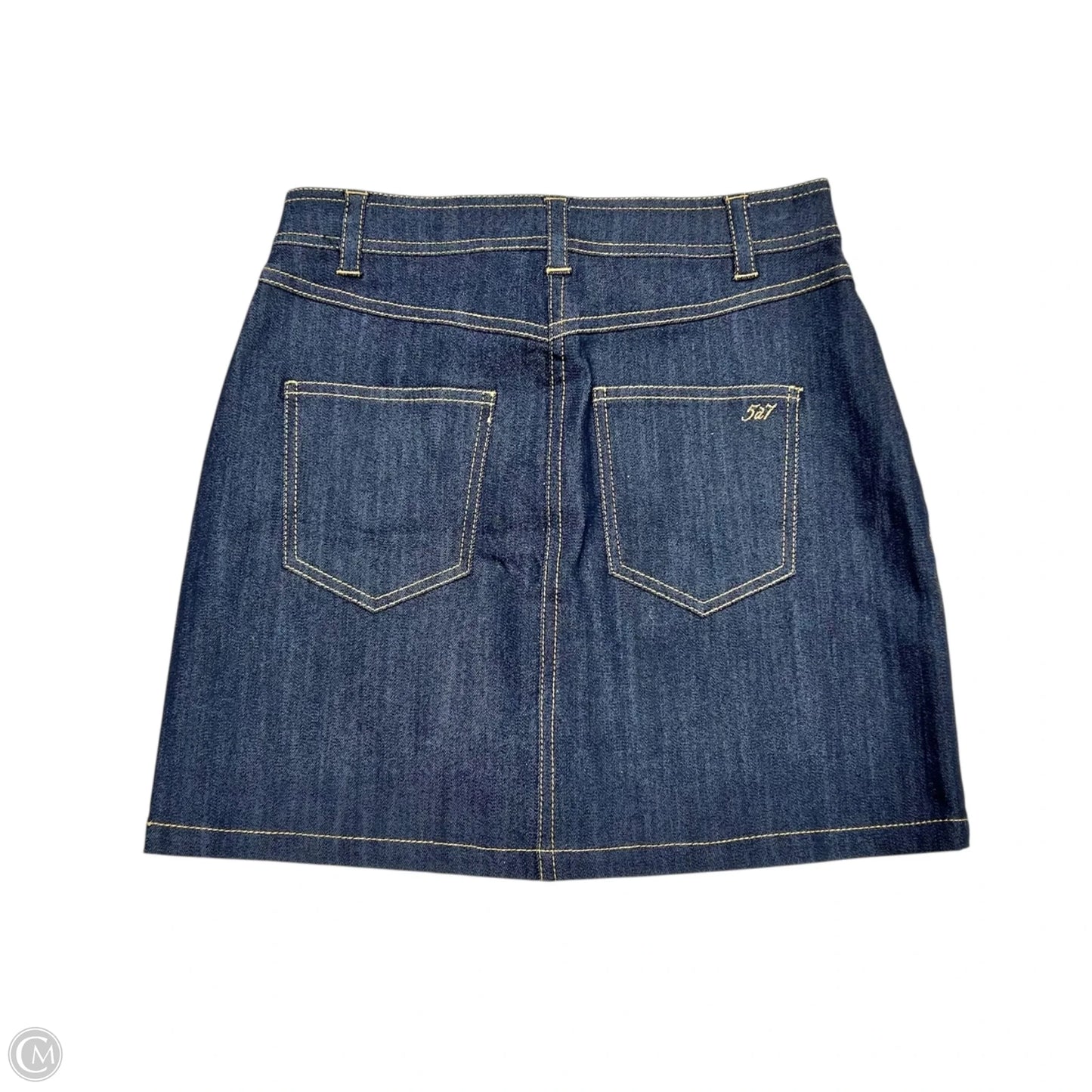 Skirt Mini & Short By Cinq A Sept In Blue Denim, Size: 0