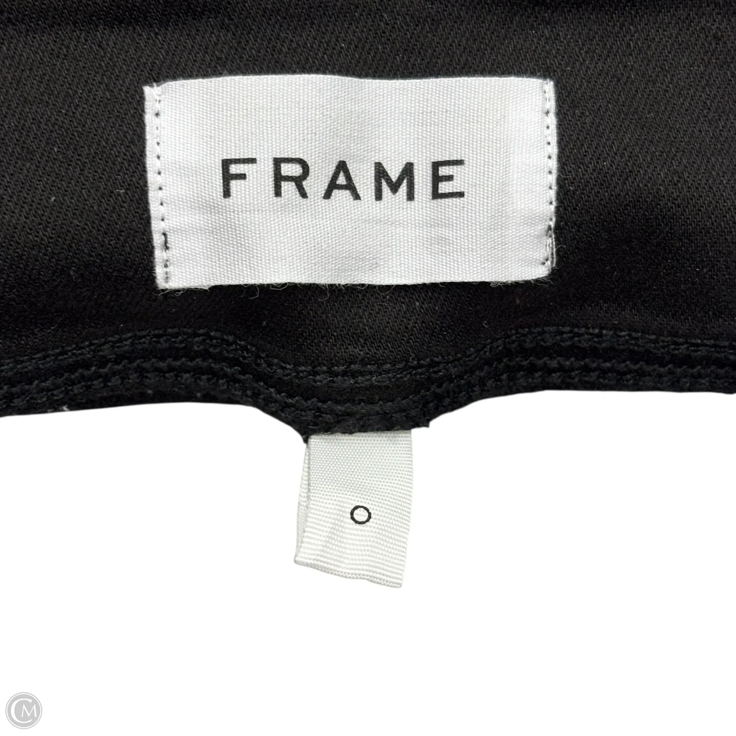 Jeans Skinny By Frame In Black, Size: 0