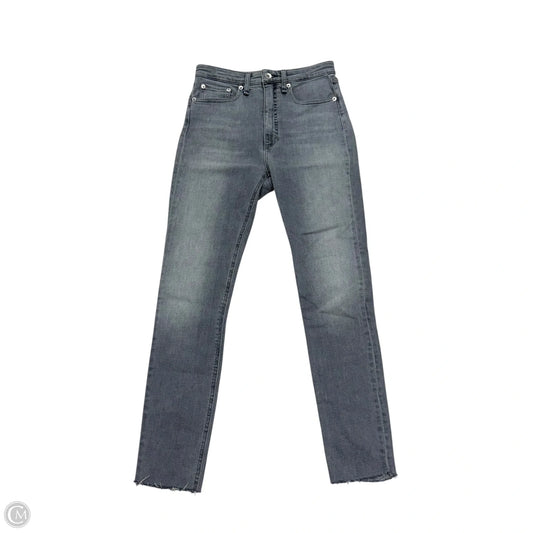 Jeans Skinny By Rag And Bone In Grey Denim, Size: 0