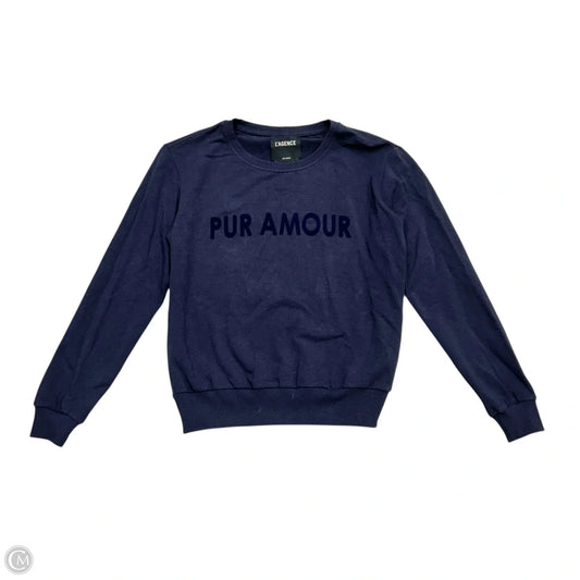 Sweatshirt Crewneck By L Agence In Navy, Size: S