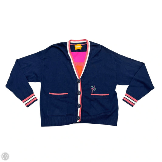 Sweater Cardigan By Wispr In Navy, Size: S