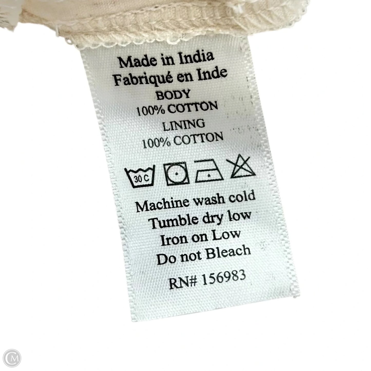 Dress Casual Short By Evereve In Cream & Red, Size: S