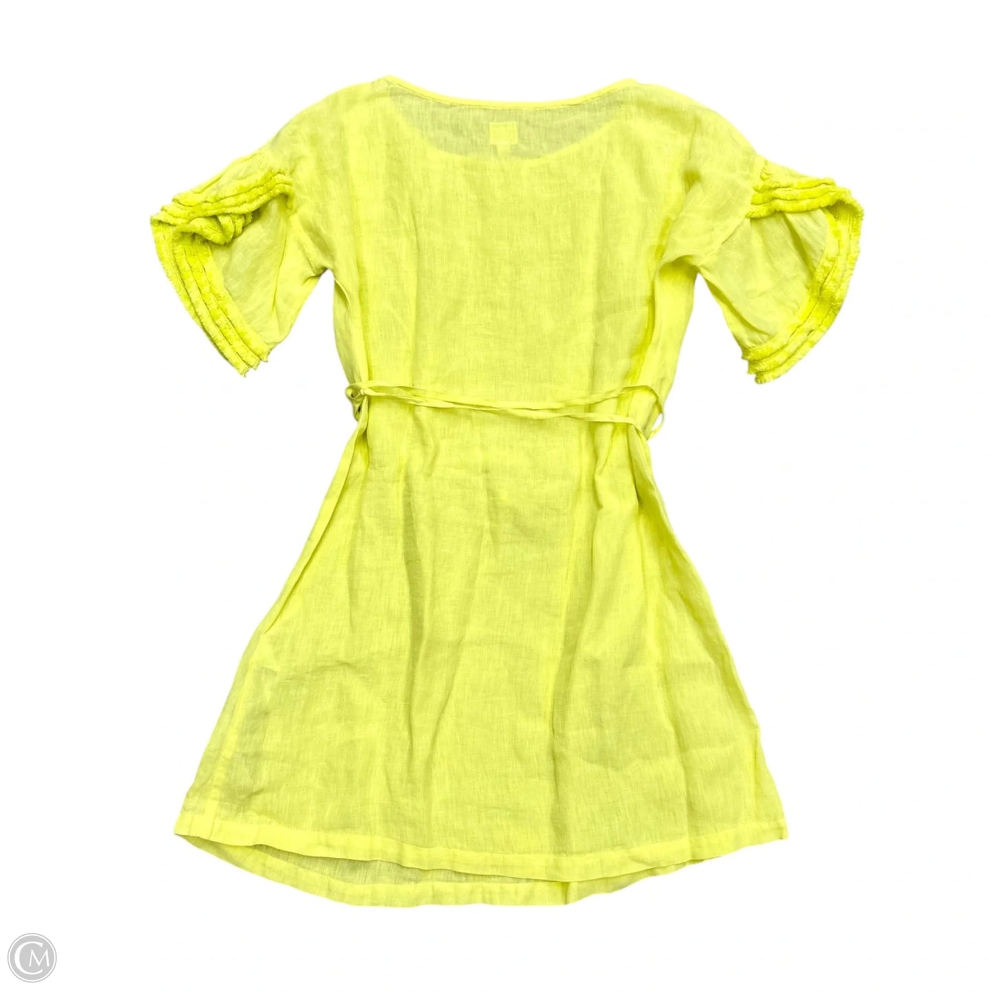 Dress Casual Short By 120% Lino In Yellow, Size: S