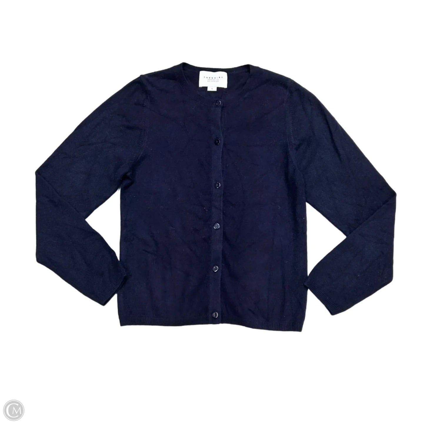 Sweater Cardigan Cashmere By The Shirt In Navy, Size: S