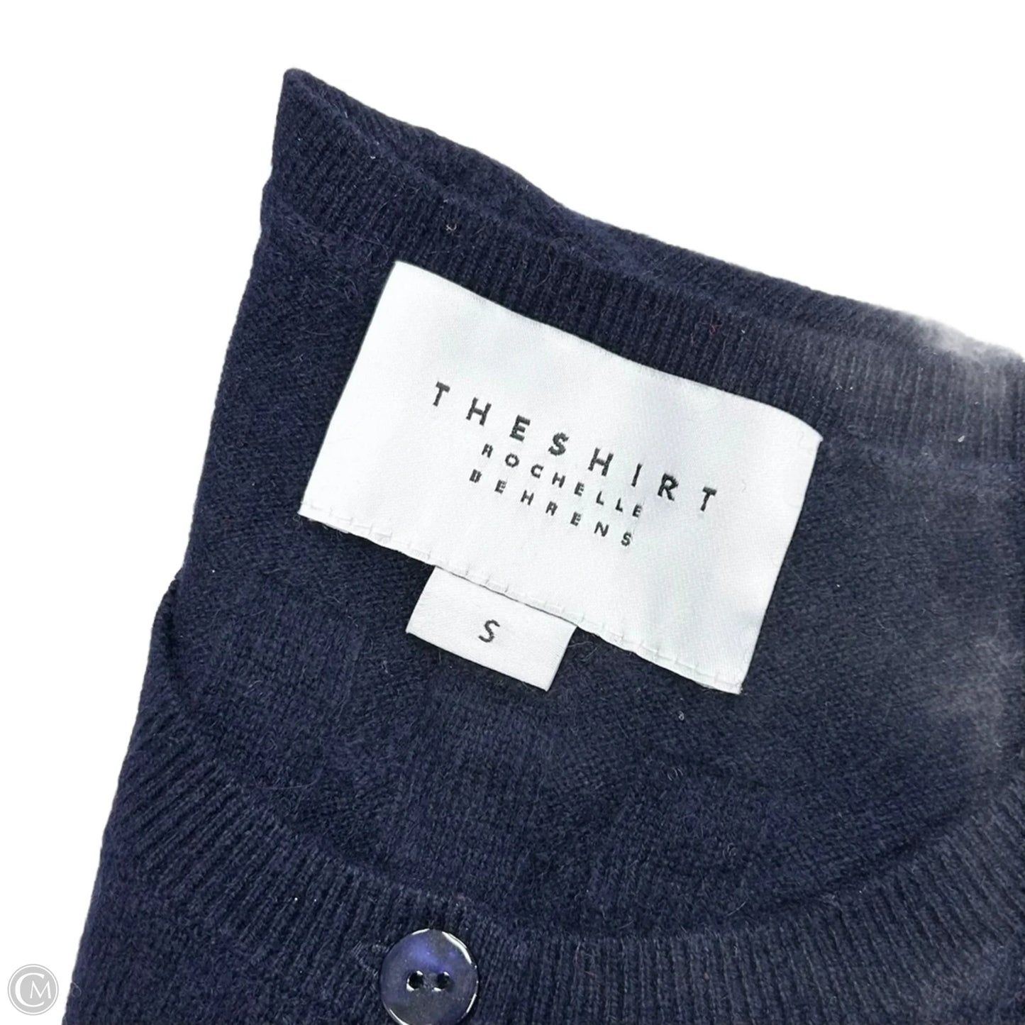 Sweater Cardigan Cashmere By The Shirt In Navy, Size: S