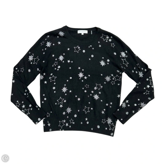 Sweater Cashmere By White And Warren In Black & Silver, Size: S