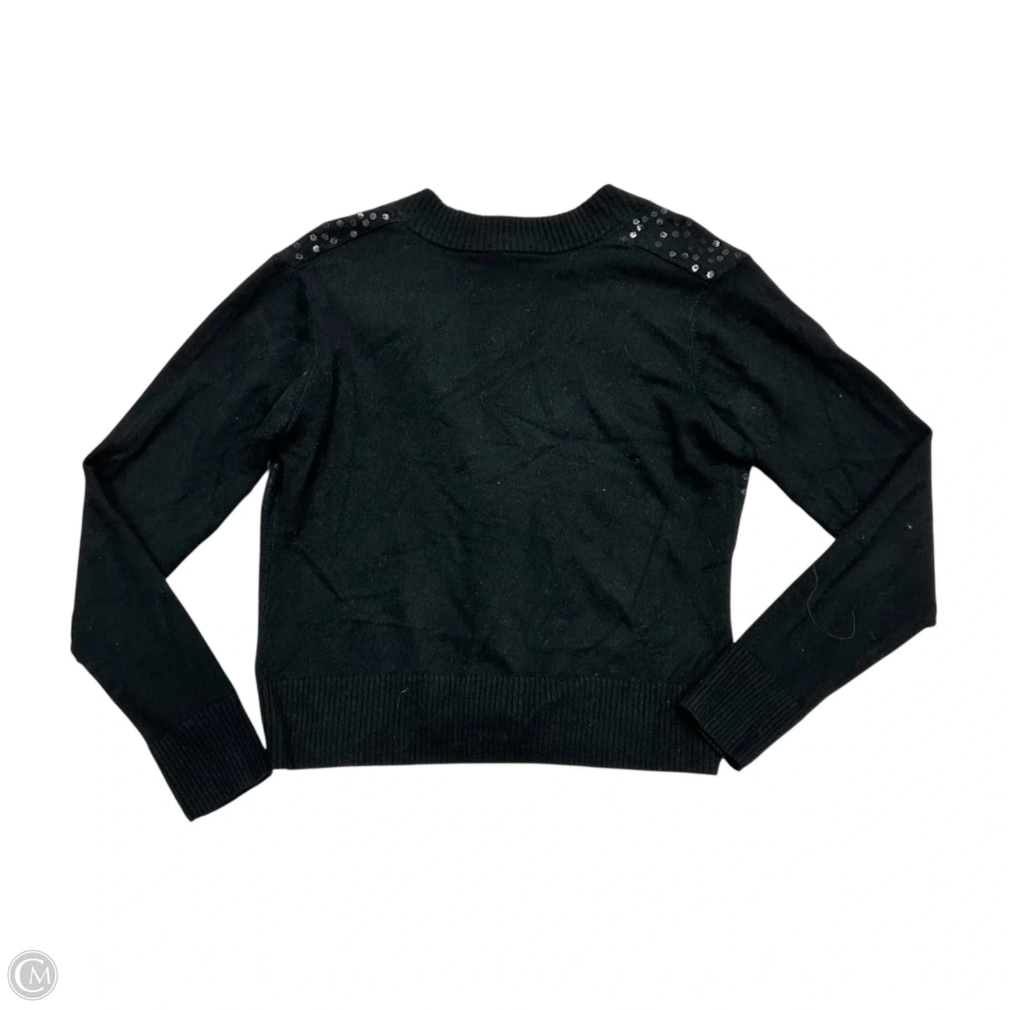 Sweater Cardigan Cashmere By Autumn Cashmere In Black, Size: M