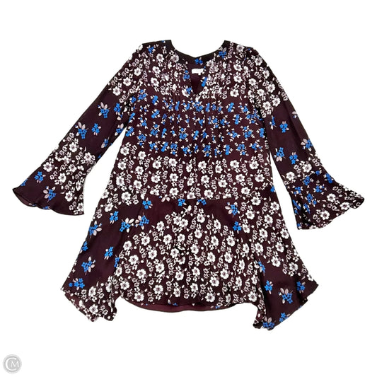 Dress Casual Short By Parker In Blue & Purple, Size: Xs